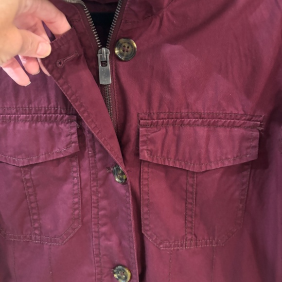 Buffalo David Bitton Utility Jacket - Maroon Size S - Picture 7 of 12